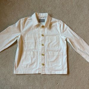 Everlane White Cotton Chore Jacket XS new